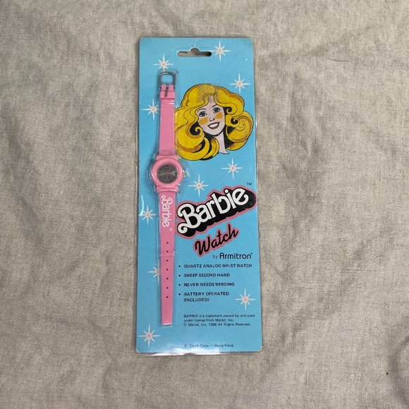 Mattel Accessories - Vintage Mattel Barbie Quartz Digital Watch Armitron Pink New 1986 Collectible